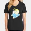 Ladies Core Cotton V-Neck Tee Thumbnail