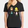 Ladies Core Cotton V-Neck Tee Thumbnail