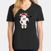 Ladies Core Cotton V-Neck Tee Thumbnail
