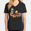 Ladies Core Cotton V-Neck Tee Thumbnail